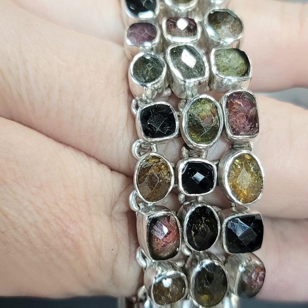 Multistrand Mutlicolor Watermelon Tourmaline Gems… - image 5